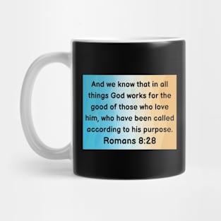 Bible Verse Romans 8:28 Mug